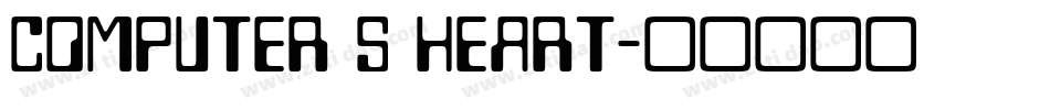 Computer s Heart字体转换